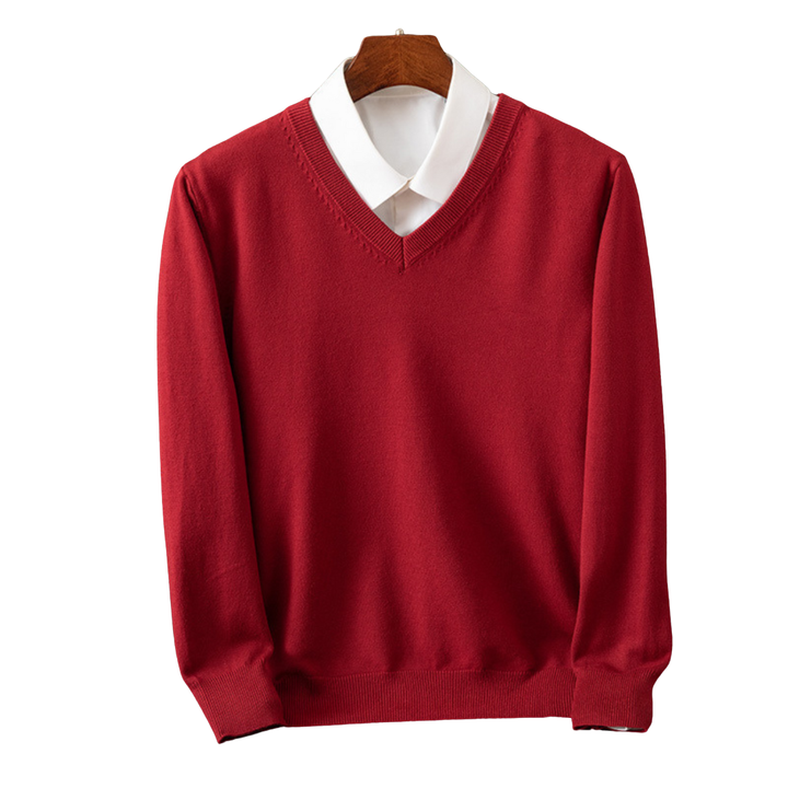 Bexford | Pull V-Neck en Pur pour Hommes