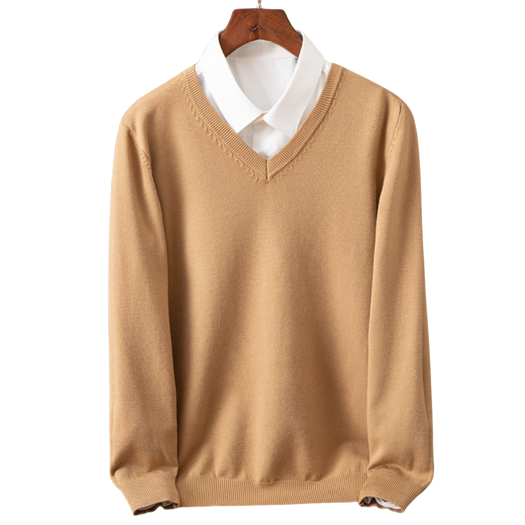 Bexford | Pull V-Neck en Pur pour Hommes